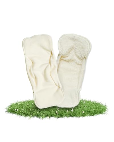 Hinzling Allround Saugeinlage Onesize 36 x 14 cm – Stoffwindel Einlagen aus Bio Baumwolle – Waschbare Windeleinlagen Baby – Saugstarke und auslaufsichere Einlage für Tag & Nacht